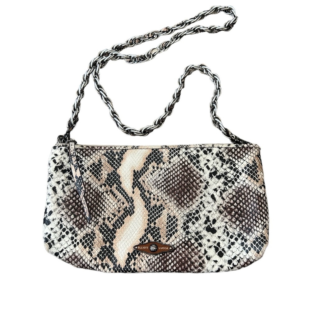 Elliot Lucca Leather Snakeskin Crossbody